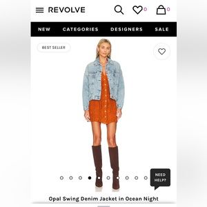 Free People Opal Swing Denim Jacket in Ocean Night, Size Small